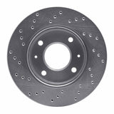 Dynamic Friction 2001-2003 Kia Optima Front Right Drilled Silver Brake Rotor by Dynamic Friction Company 621-03015R