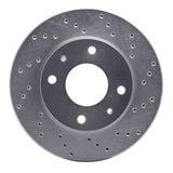 Dynamic Friction 2001-2003 Kia Optima Front Right Drilled Silver Brake Rotor by Dynamic Friction Company 621-03015R