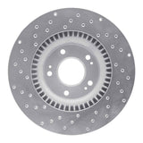 Dynamic Friction 2009-2011 Hyundai Genesis Sedan Front Right Drilled Silver Brake Rotor by Dynamic Friction Company 621-03030R
