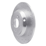 Dynamic Friction 2009-2020 Genesis G80 Rear Right Drilled Silver Brake Rotor by Dynamic Friction Company 621-03039R