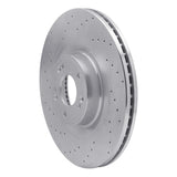 Dynamic Friction 2012-2017 Hyundai Equus Front Left Drilled Silver Brake Rotor by Dynamic Friction Company 621-03040L