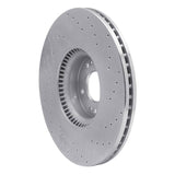 Dynamic Friction 2012-2017 Hyundai Equus Front Left Drilled Silver Brake Rotor by Dynamic Friction Company 621-03040L