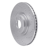 Dynamic Friction 2012-2017 Hyundai Equus Front Right Drilled Silver Brake Rotor by Dynamic Friction Company 621-03040R
