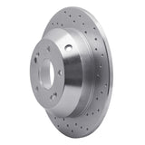 Dynamic Friction 2010-2021 Hyundai Santa Fe Rear Right Drilled Silver Brake Rotor by Dynamic Friction Company 621-03050R