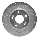 Dynamic Friction 2017-2022 Hyundai Ioniq Front Left Drilled Silver Brake Rotor by Dynamic Friction Company 621-03055L