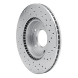 Dynamic Friction 2017-2022 Hyundai Ioniq Front Left Drilled Silver Brake Rotor by Dynamic Friction Company 621-03055L