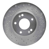 Dynamic Friction 2017-2022 Hyundai Ioniq Front Right Drilled Silver Brake Rotor by Dynamic Friction Company 621-03055R