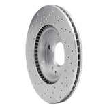 Dynamic Friction 2017-2022 Hyundai Ioniq Front Right Drilled Silver Brake Rotor by Dynamic Friction Company 621-03055R