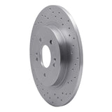 Dynamic Friction 2019-2022 Hyundai Palisade Rear Right Drilled Silver Brake Rotor by Dynamic Friction Company 621-03060R