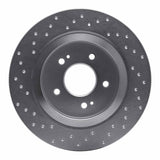 Dynamic Friction 2019-2022 Hyundai Palisade Rear Right Drilled Silver Brake Rotor by Dynamic Friction Company 621-03060R