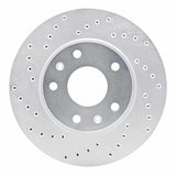 Dynamic Friction 2002-2005 Land Rover Freelander Front Left Drilled Silver Brake Rotor by Dynamic Friction Company 621-11006L
