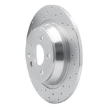 Dynamic Friction 2009-2015 Ford Focus Rs (Mexico) Rear Left Drilled Silver Brake Rotor by Dynamic Friction Company 621-11022L