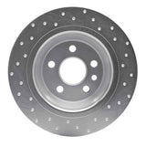 Dynamic Friction 2009-2015 Ford Focus Rs (Mexico) Rear Left Drilled Silver Brake Rotor by Dynamic Friction Company 621-11022L
