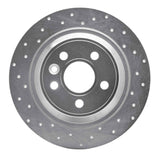 Dynamic Friction 2009-2015 Ford Focus Rs (Mexico) Rear Left Drilled Silver Brake Rotor by Dynamic Friction Company 621-11022L