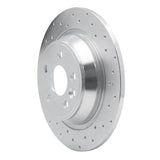 Dynamic Friction 2009-2015 Ford Focus Rs (Mexico) Rear Right Drilled Silver Brake Rotor by Dynamic Friction Company 621-11022R