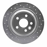 Dynamic Friction 2009-2015 Ford Focus Rs (Mexico) Rear Right Drilled Silver Brake Rotor by Dynamic Friction Company 621-11022R