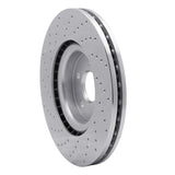 Dynamic Friction 2015-2019 Land Rover Discovery Sport Front Right Drilled Silver Brake Rotor by Dynamic Friction Company 621-11025R