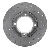 Dynamic Friction 1985-1991 Subaru GL Rear Left Drilled Silver Brake Rotor by Dynamic Friction Company 621-13001L