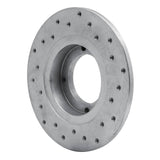 Dynamic Friction 1985-1991 Subaru GL Rear Left Drilled Silver Brake Rotor by Dynamic Friction Company 621-13001L