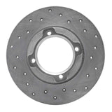 Dynamic Friction 1985-1991 Subaru GL Rear Right Drilled Silver Brake Rotor by Dynamic Friction Company 621-13001R