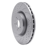 Dynamic Friction 2003-2020 Toyota 86 Front Left Drilled Silver Brake Rotor by Dynamic Friction Company 621-13014L