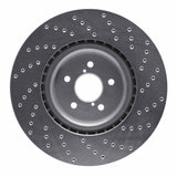 Dynamic Friction 2003-2020 Toyota 86 Front Left Drilled Silver Brake Rotor by Dynamic Friction Company 621-13014L