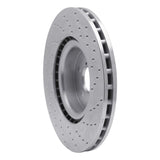 Dynamic Friction 2003-2020 Toyota 86 Front Left Drilled Silver Brake Rotor by Dynamic Friction Company 621-13014L