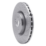 Dynamic Friction 2003-2020 Toyota 86 Front Right Drilled Silver Brake Rotor by Dynamic Friction Company 621-13014R