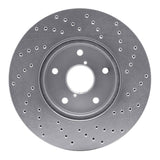 Dynamic Friction 2015-2019 Subaru Legacy Front Left Drilled Silver Brake Rotor by Dynamic Friction Company 621-13026L
