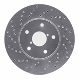 Dynamic Friction 2015-2019 Subaru Legacy Front Left Drilled Silver Brake Rotor by Dynamic Friction Company 621-13026L