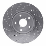 Dynamic Friction 2015-2019 Subaru Legacy Front Right Drilled Silver Brake Rotor by Dynamic Friction Company 621-13026R