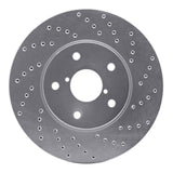 Dynamic Friction 2015-2019 Subaru Legacy Front Right Drilled Silver Brake Rotor by Dynamic Friction Company 621-13026R