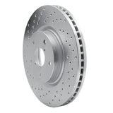 Dynamic Friction 2006-2021 Subaru B9 Tribeca Front Left Drilled Silver Brake Rotor by Dynamic Friction Company 621-13035L