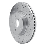Dynamic Friction 2006-2021 Subaru B9 Tribeca Front Right Drilled Silver Brake Rotor by Dynamic Friction Company 621-13035R