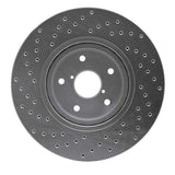 Dynamic Friction 2006-2021 Subaru B9 Tribeca Front Right Drilled Silver Brake Rotor by Dynamic Friction Company 621-13035R