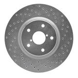 Dynamic Friction 2006-2021 Subaru B9 Tribeca Front Right Drilled Silver Brake Rotor by Dynamic Friction Company 621-13035R