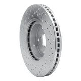 Dynamic Friction 2006-2021 Subaru B9 Tribeca Front Right Drilled Silver Brake Rotor by Dynamic Friction Company 621-13035R