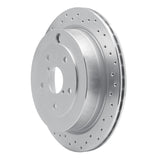 Dynamic Friction 2006-2014 Subaru B9 Tribeca Rear Left Drilled Silver Brake Rotor by Dynamic Friction Company 621-13036L