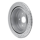 Dynamic Friction 2006-2014 Subaru B9 Tribeca Rear Left Drilled Silver Brake Rotor by Dynamic Friction Company 621-13036L