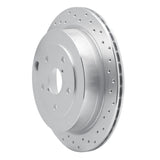 Dynamic Friction 2006-2014 Subaru B9 Tribeca Rear Right Drilled Silver Brake Rotor by Dynamic Friction Company 621-13036R