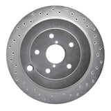 Dynamic Friction 2006-2014 Subaru B9 Tribeca Rear Right Drilled Silver Brake Rotor by Dynamic Friction Company 621-13036R