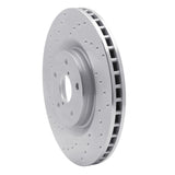 Dynamic Friction 2019-2021 Subaru Ascent Front Left Drilled Silver Brake Rotor by Dynamic Friction Company 621-13043L