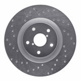 Dynamic Friction 2019-2021 Subaru Ascent Front Left Drilled Silver Brake Rotor by Dynamic Friction Company 621-13043L