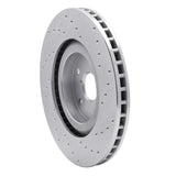Dynamic Friction 2019-2021 Subaru Ascent Front Left Drilled Silver Brake Rotor by Dynamic Friction Company 621-13043L