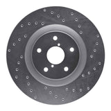 Dynamic Friction 2019-2021 Subaru Ascent Front Right Drilled Silver Brake Rotor by Dynamic Friction Company 621-13043R