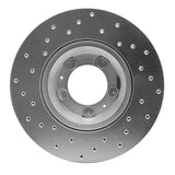 Dynamic Friction 1981-1989 Alfa Romeo GTV-6 Front Right Drilled Silver Brake Rotor by Dynamic Friction Company 621-16002R