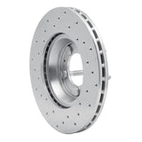 Dynamic Friction 1981-1989 Alfa Romeo GTV-6 Front Right Drilled Silver Brake Rotor by Dynamic Friction Company 621-16002R