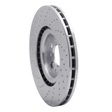 Dynamic Friction 2017-2022 Alfa Romeo Giulia Front Right Drilled Silver Brake Rotor by Dynamic Friction Company 621-16012R