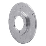 Dynamic Friction 1990-1992 Daihatsu Rocky Front Left Drilled Silver Brake Rotor by Dynamic Friction Company 621-19002L