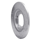 Dynamic Friction 1990-1992 Daihatsu Rocky Front Left Drilled Silver Brake Rotor by Dynamic Friction Company 621-19002L